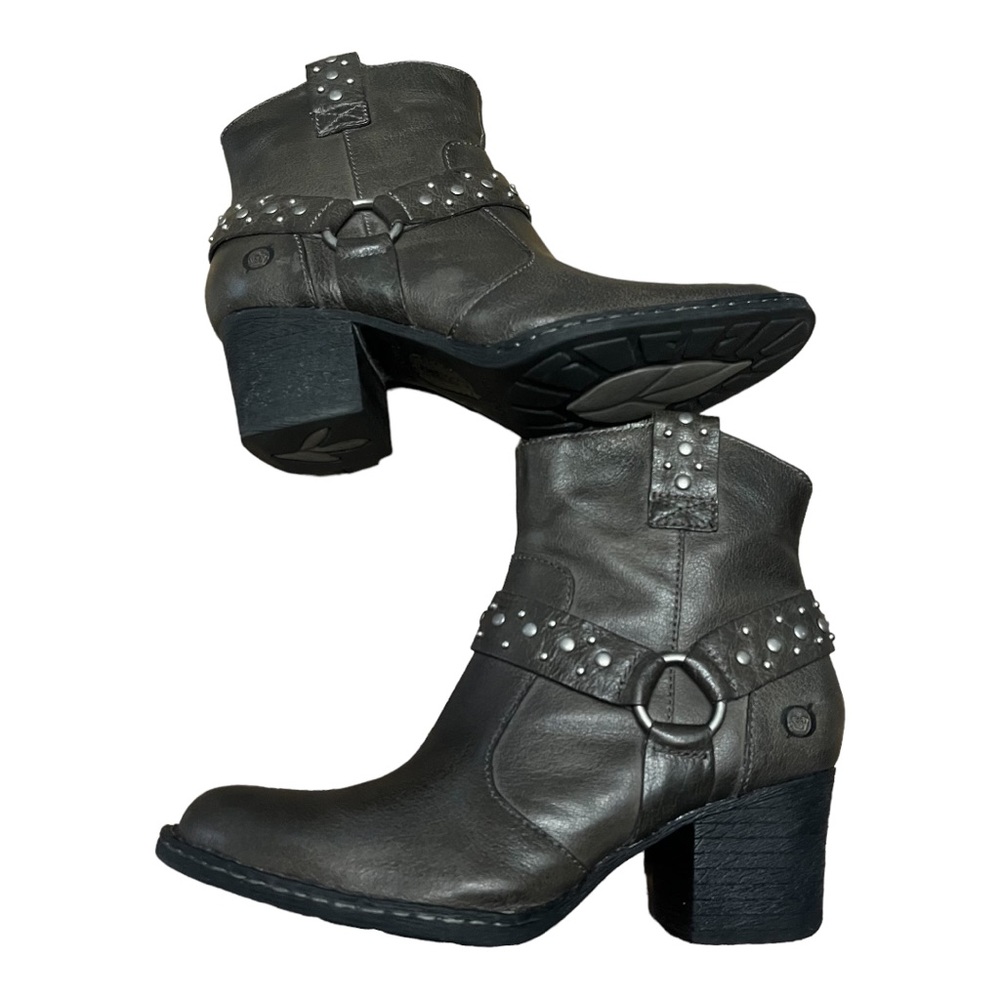 BORN Slater Studded Harness Western Boots Size 6.5 - Picture 6 of 12
